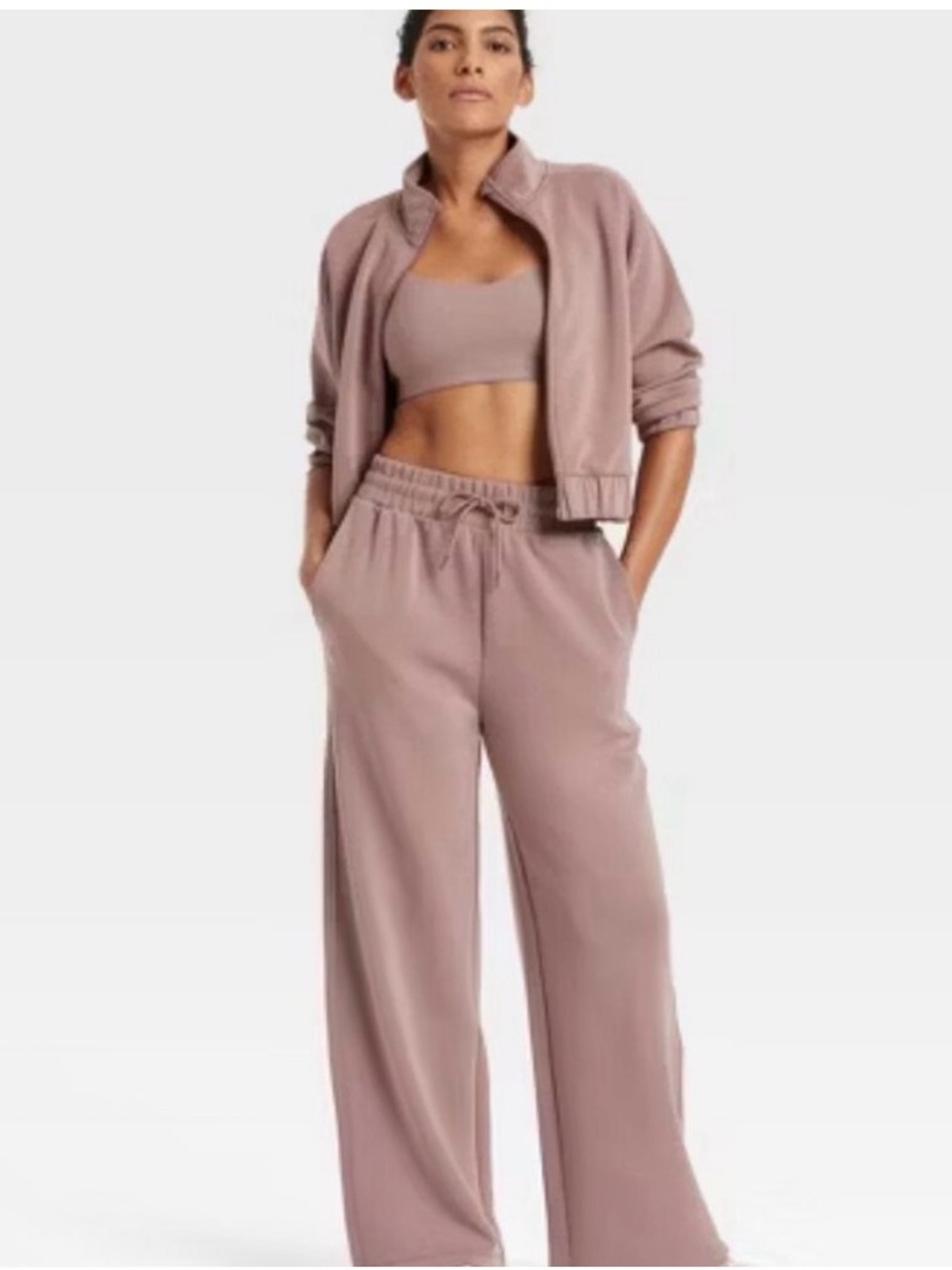 All In Motion sandwash pant High-Rise Light Brown Wide
Leg Pants Size XS NWT